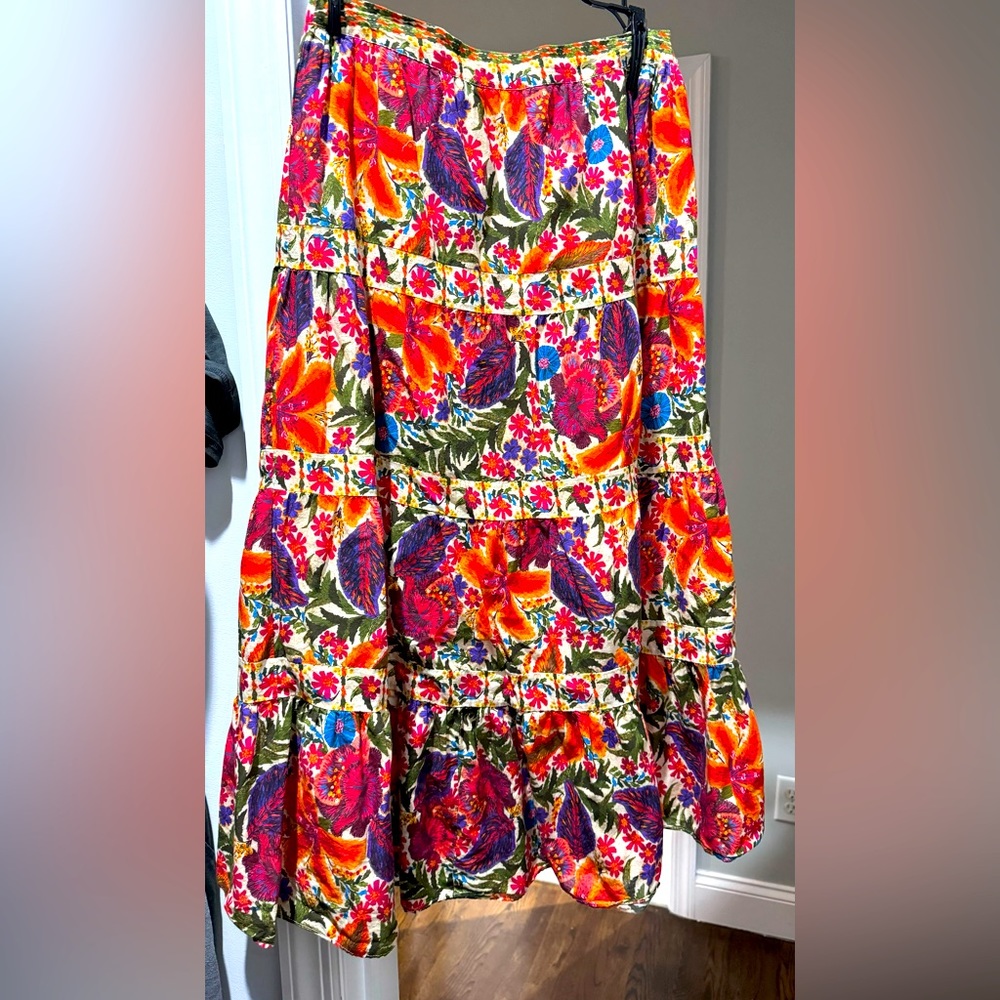 Farm Rio floral maxi skirt